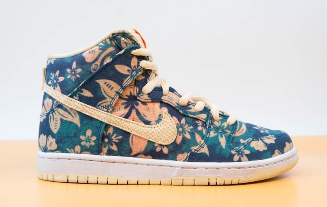 扎染+花卉装扮！全新“夏威夷” Nike SB Dunk High上脚惊艳！ 货号：CZ2232-300