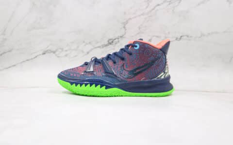 耐克Nike Kyrie 7纯原版本欧文7代深蓝色篮球鞋内置气垫支持实战 货号：CQ9327-401