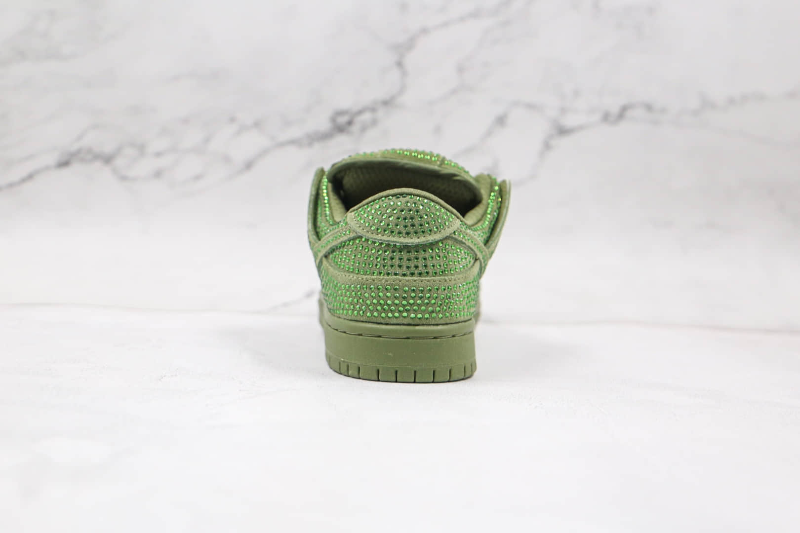 耐克Nike SB Dunk Low x CPFM施华洛世奇联名款纯原版本绿色水钻板鞋内置Zoom气垫 货号：CZ2670-300
