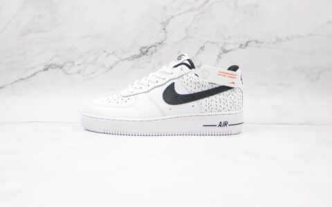 耐克Nike AIR FMRCE 1 LOW纯原版本低帮空军一号白色黑勾满勾板鞋内置全掌Sole气垫 货号：DC9189-100