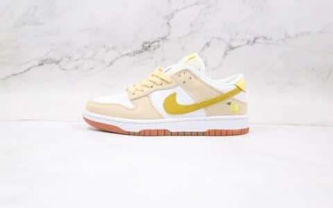 耐克Nike Dunk Low Lemon Drop纯原版本低帮DUNK柠檬米白黄板鞋原楦头纸板打造 货号：DJ6902-700