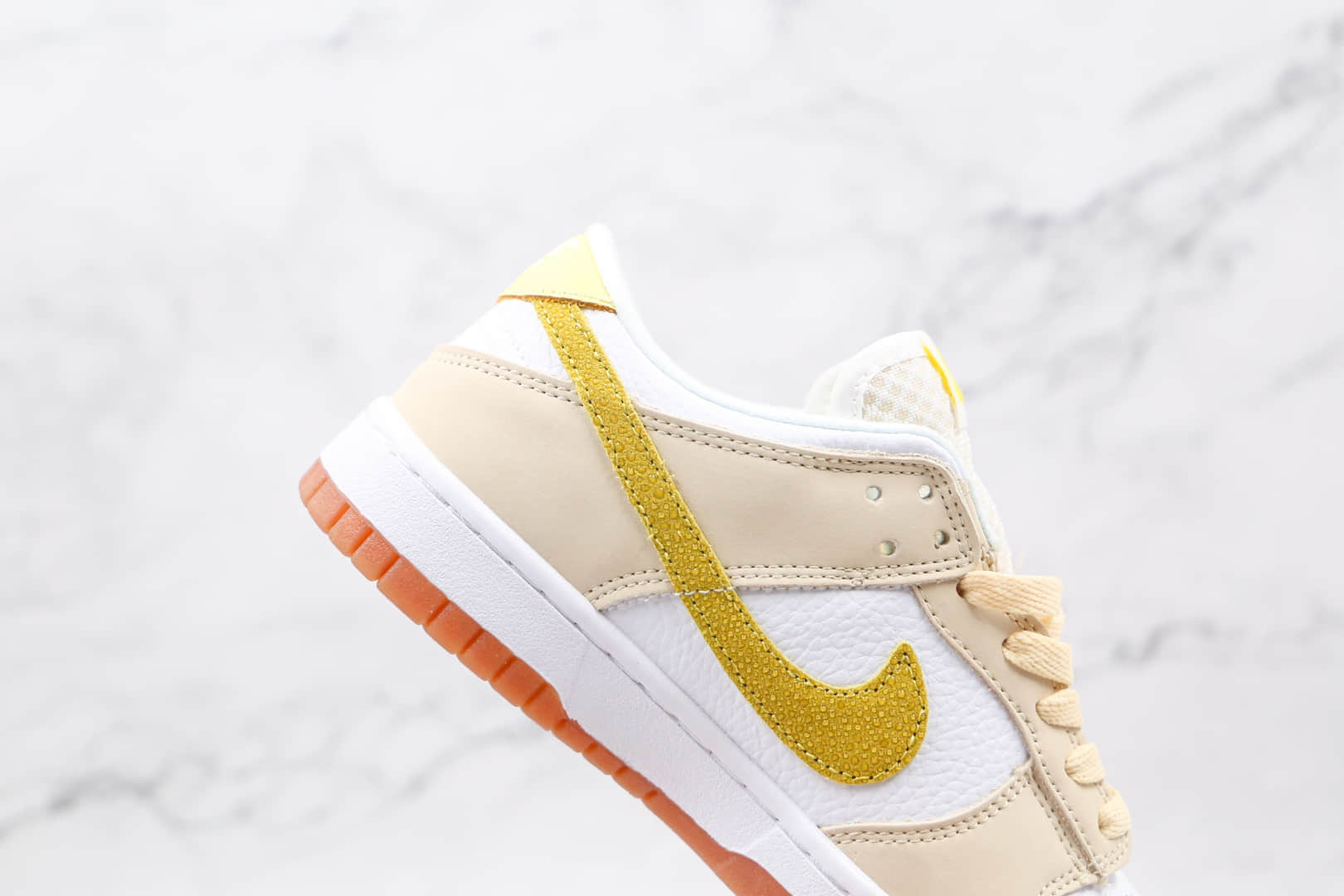 耐克Nike Dunk Low Lemon Drop纯原版本低帮DUNK柠檬米白黄板鞋原楦头纸板打造 货号：DJ6902-700