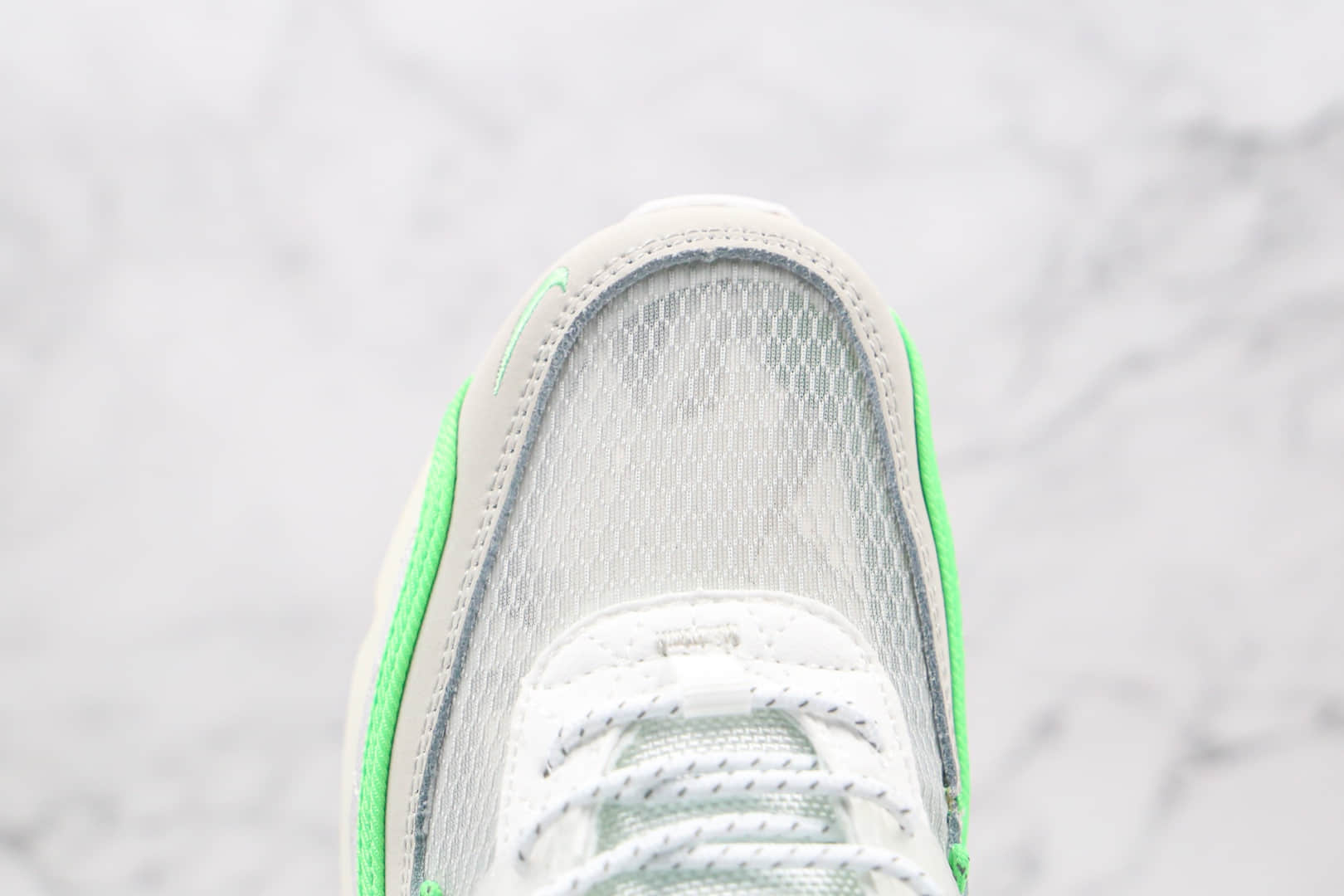 耐克nikeairmax90纯原版本复古气垫鞋max90灰白绿鸳鸯勾原档案数据
