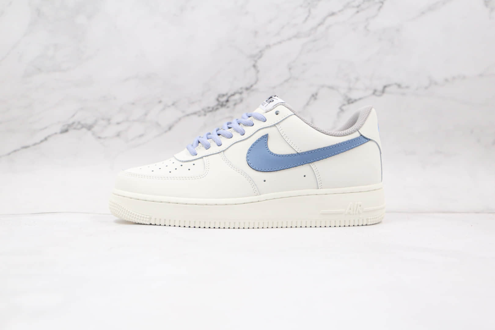 耐克Nike Air Force 1 Low Lavender纯原版本低帮空军一号白蓝薰衣草板鞋原档案数据开发 货号：CQ5059-108