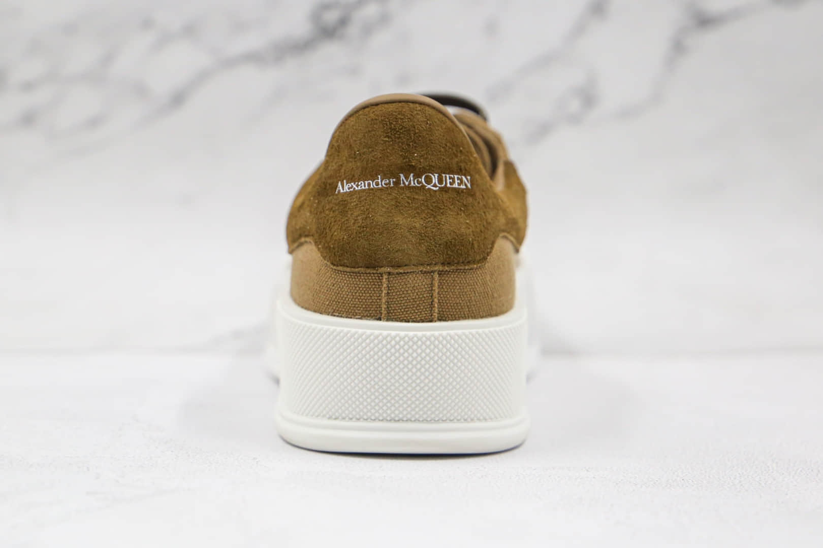 亚历山大Alexander McQueen sole sneakers麦昆贝壳头棕色板鞋纯原版本原盒原标