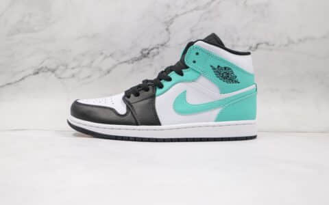 乔丹Air Jordan 1 Mid纯原版本中帮AJ1蒂芙尼绿篮球鞋原档案数据开发 货号：554724-132