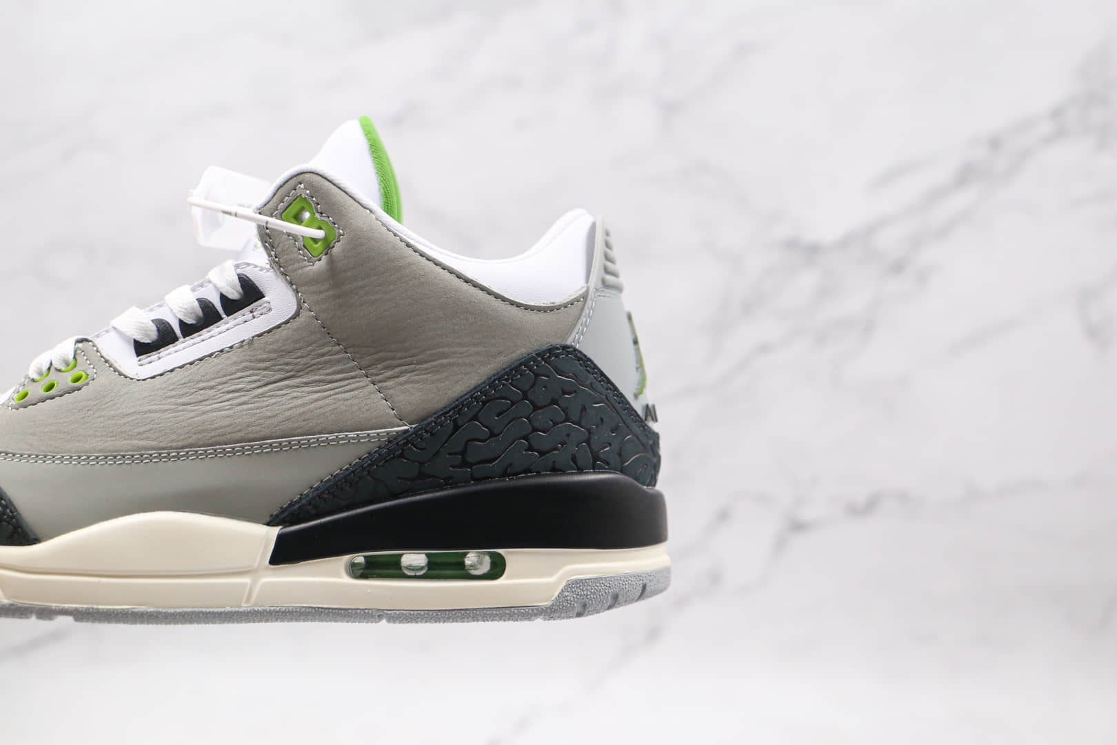 乔丹Air Jordan 3 Retro Chlorophyll纯原版本叶绿素AJ3篮球鞋原楦头纸板打造 货号：136064-006