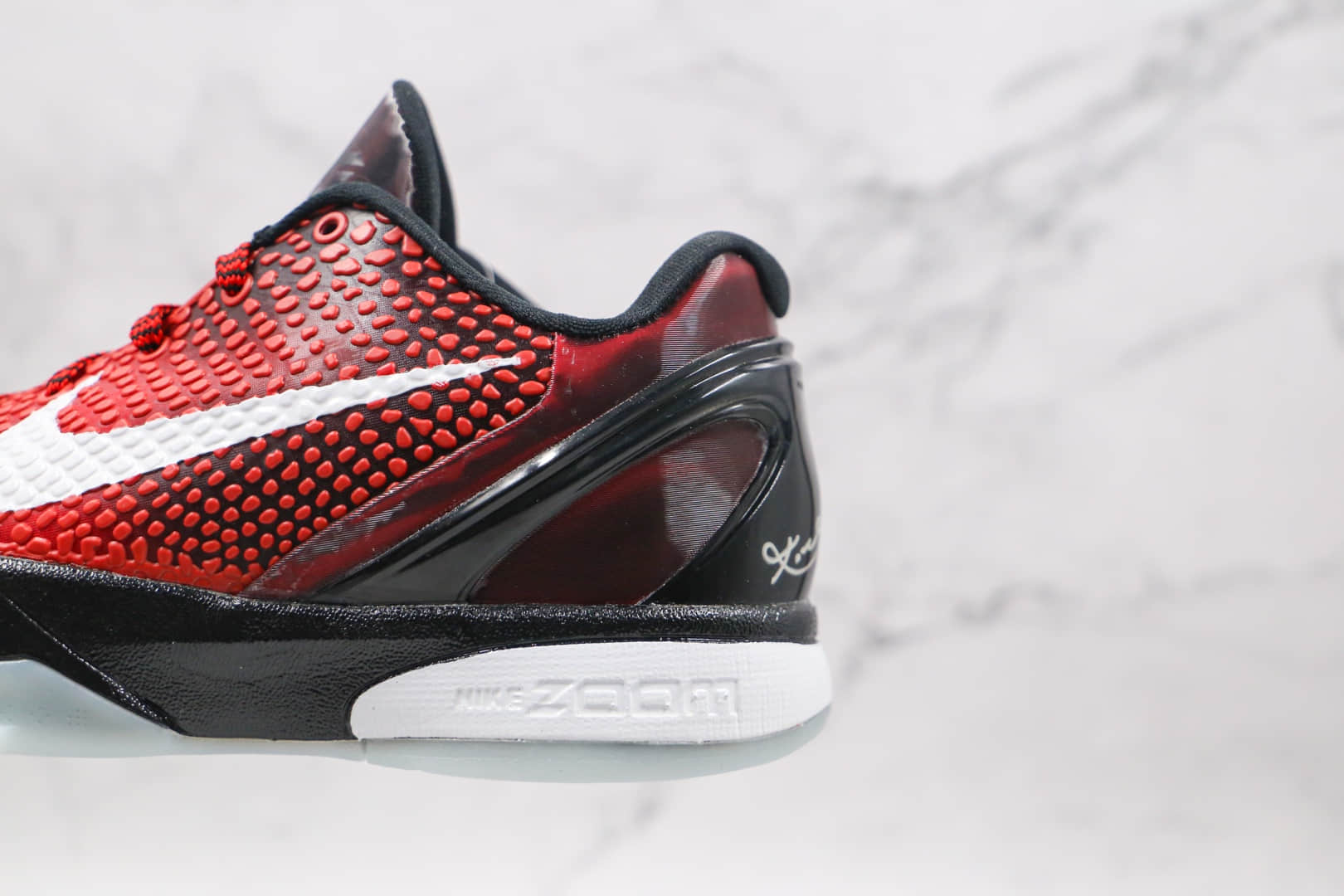 耐克Nike Zoom Kobe VI灭世纯原版本科比6代全明星黑红色篮球鞋内置气垫碳板支持实战 货号：448693-600