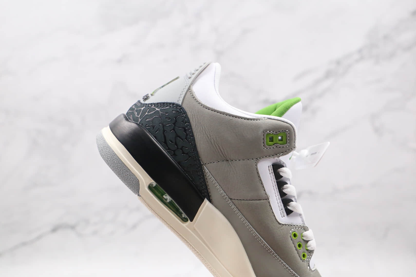 乔丹Air Jordan 3 Retro Chlorophyll纯原版本叶绿素AJ3篮球鞋原楦头纸板打造 货号：136064-006