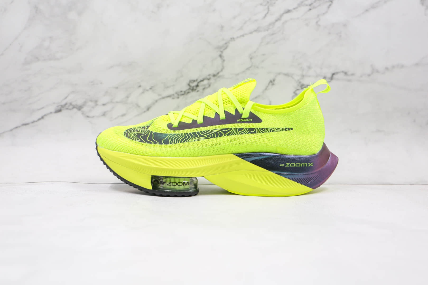 耐克Nike Air Zoom Alphafly NEXT%纯原版本马拉松3M荧光绿气垫慢跑鞋原档案数据开发 货号：DC5238-702
