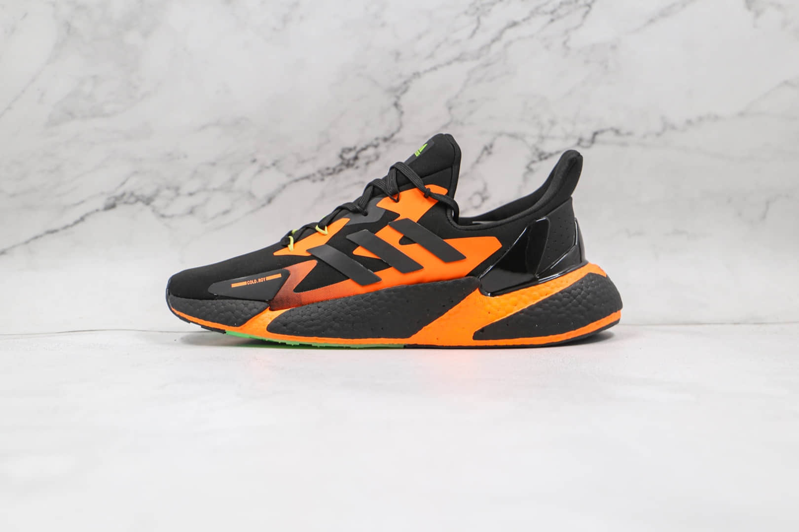 阿迪达斯Adidas X9000L4 Boost纯原版本爆米花X9000L4黑橙色跑鞋原楦头纸板打造 货号：G54885