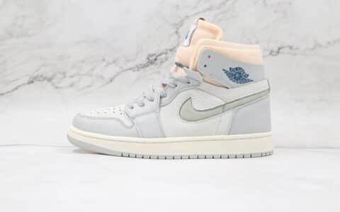 乔丹Air Jordan1 Zoom Air CMFT London纯原版本高帮AJ1伦敦限定淡灰色板鞋原档案数据开发 货号：DH4268-001