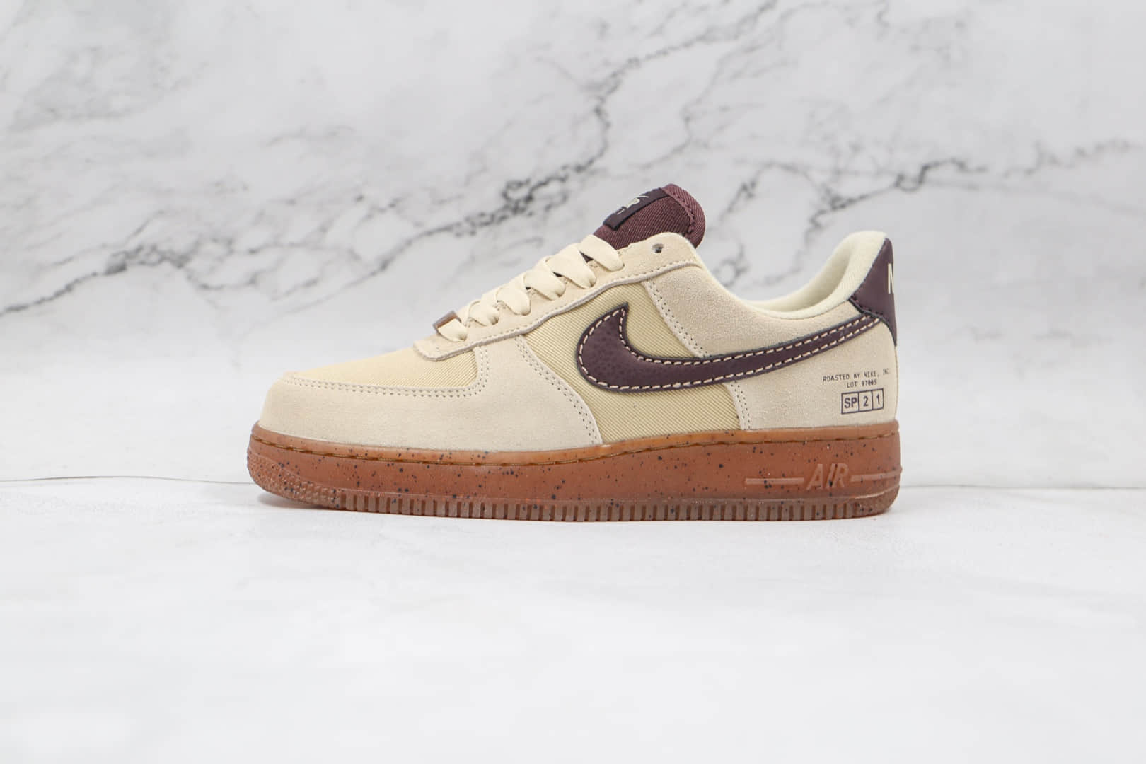 耐克Nike Air Force 1‘07 LV8纯原版本低帮空军一号棕咖啡猫板鞋内置气垫原盒原标 货号：DD5227-234