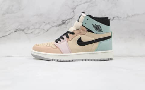 乔丹Air Jordan 1 Zoom Air CMFT Easter纯原版本高帮AJ1马卡龙复活节彩蛋板鞋原档案数据开发 货号：CT0979-101