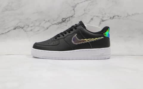 耐克Nike Air Force 1 LV8纯原版本低帮空军一号黑色彩虹像素板鞋原档案数据开发 货号：CW1577-002