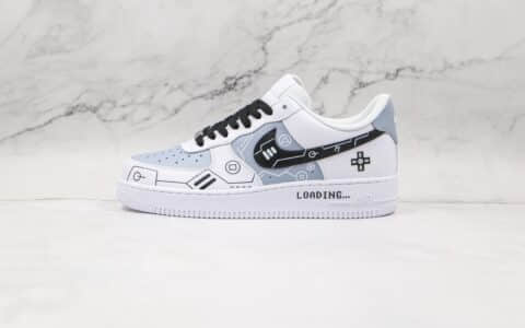 耐克Nike Air Force 1纯原版本低帮空军一号黑白灰电玩PS5主题立体按键配色板鞋内置气垫 货号：CW2288-111