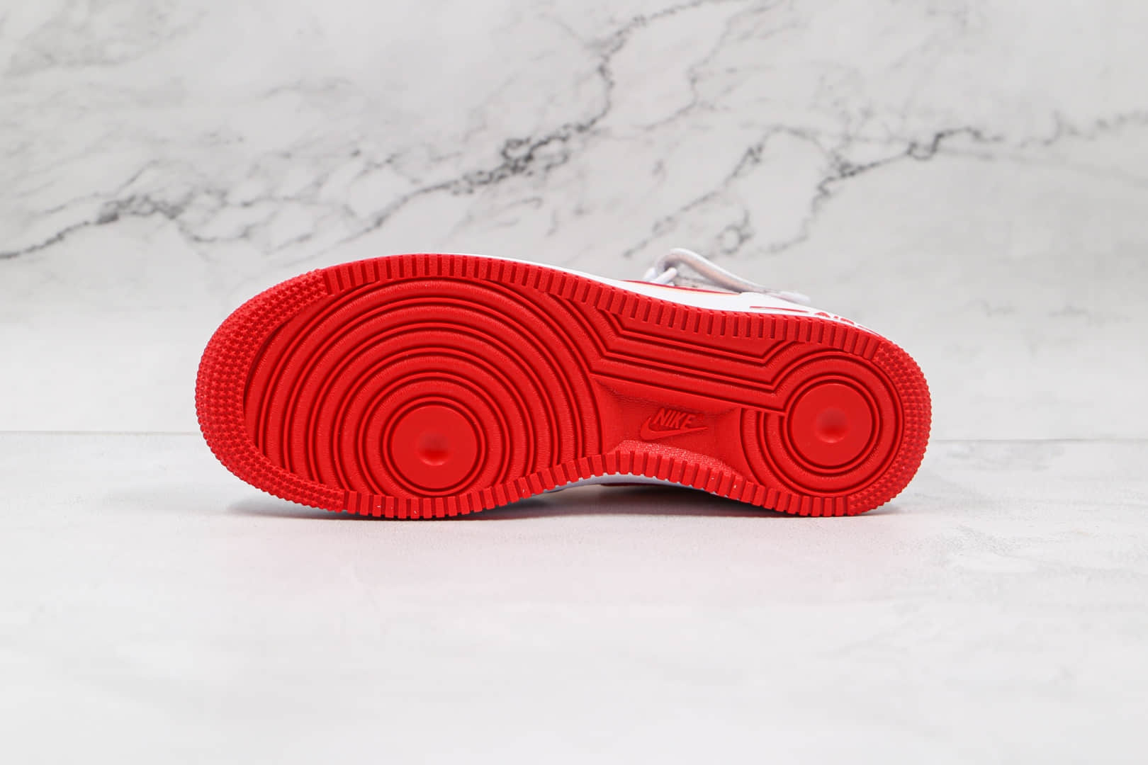 耐克Nike Air Force 1 07 Mid纯原版本中帮空军一号白橘红色拼接板鞋原楦头纸板打造 货号：CD0884-123