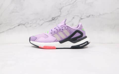 阿迪达斯Adidas Originals 2020 Day Jogger Boost 2020纯原版本三叶草夜行者二代紫色爆米花跑鞋原楦头纸板打造 货号：FW4827