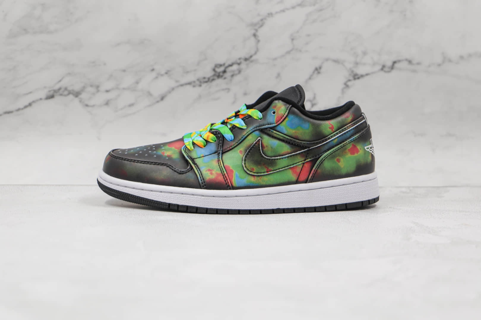 乔丹Air Jordan 1 Low纯原版本低帮AJ1热成像变色龙板鞋原楦头纸板打造 货号：553558-000