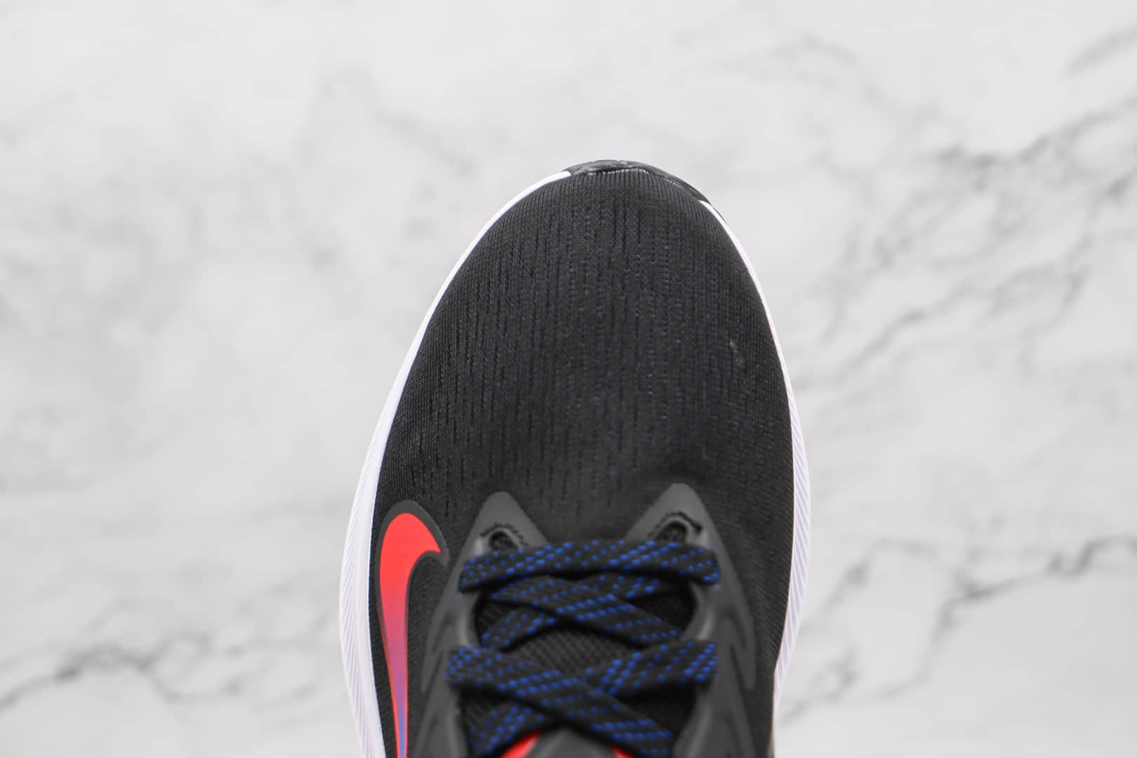耐克NIKE AIR ZOOM PEGASUS 7X纯原版本登月7代黑蓝红色马拉松跑鞋原档案数据开发 货号：CJ0291-006