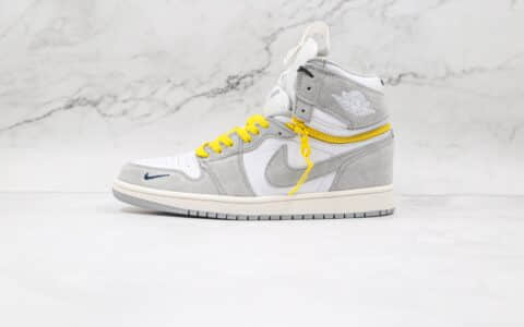 乔丹Air Jordan 1 High Switch Light Smoke Grey纯原版本高帮AJ1拉链款浅烟灰色板鞋原档案数据开发 货号：CW6576-100