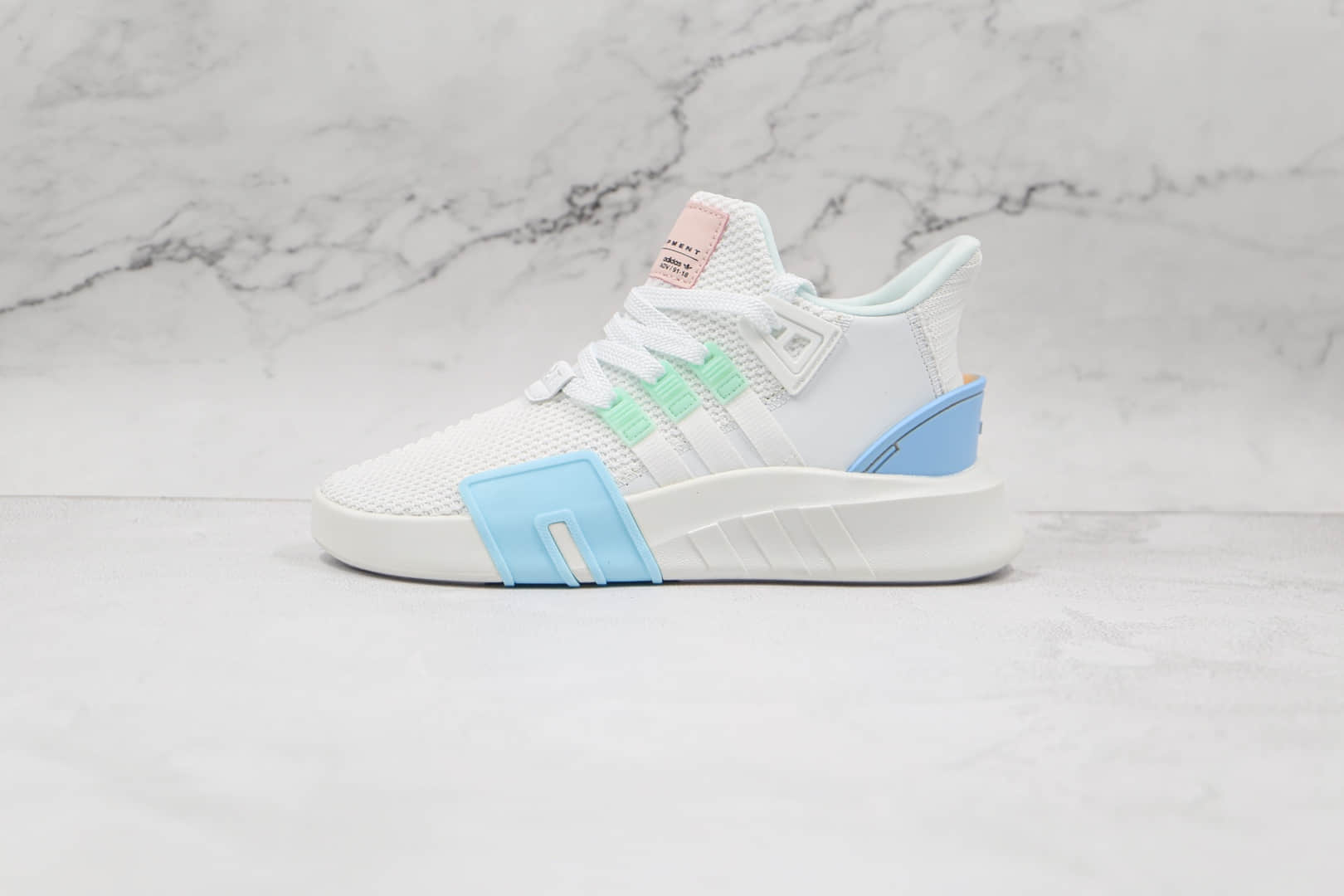 阿迪达斯Adidas EQT BASK ADV纯原版本三叶草支撑者系列白蓝粉黄色鸳鸯阴阳复古慢跑鞋原档案数据开发 货号：FZ0215