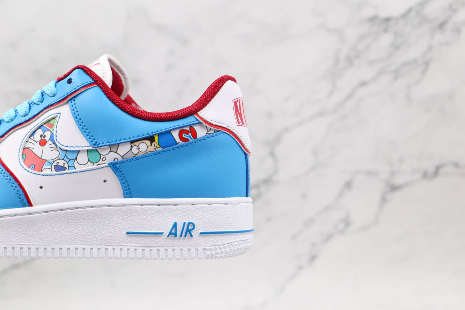 耐克Nike Air Force 1 Low x Doraemon纯原版本低帮空军一号哆啦A梦叮当猫联名款板鞋原盒原标 货号：BQ8988-106