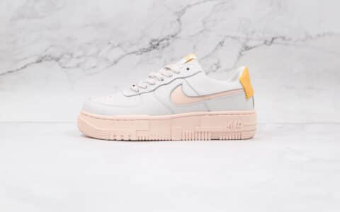 耐克Nike Air Force 1 Pixel SE纯原版本低帮空军一号粉色解构板鞋内置气垫 货号：DM3054-100