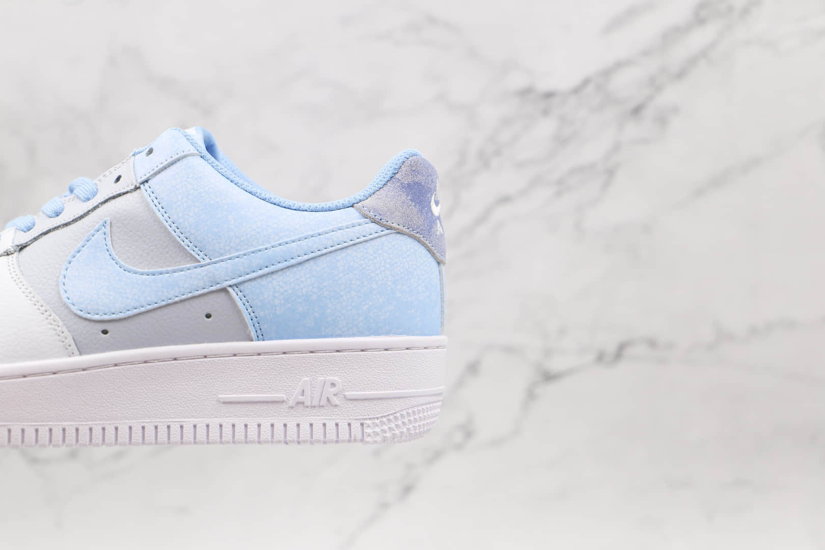 耐克Nike Air Force 1 Low Psychic Blue纯原版本低帮空军一号白灰蓝扎染通灵蓝板鞋内置气垫 货号：CZ0337-400