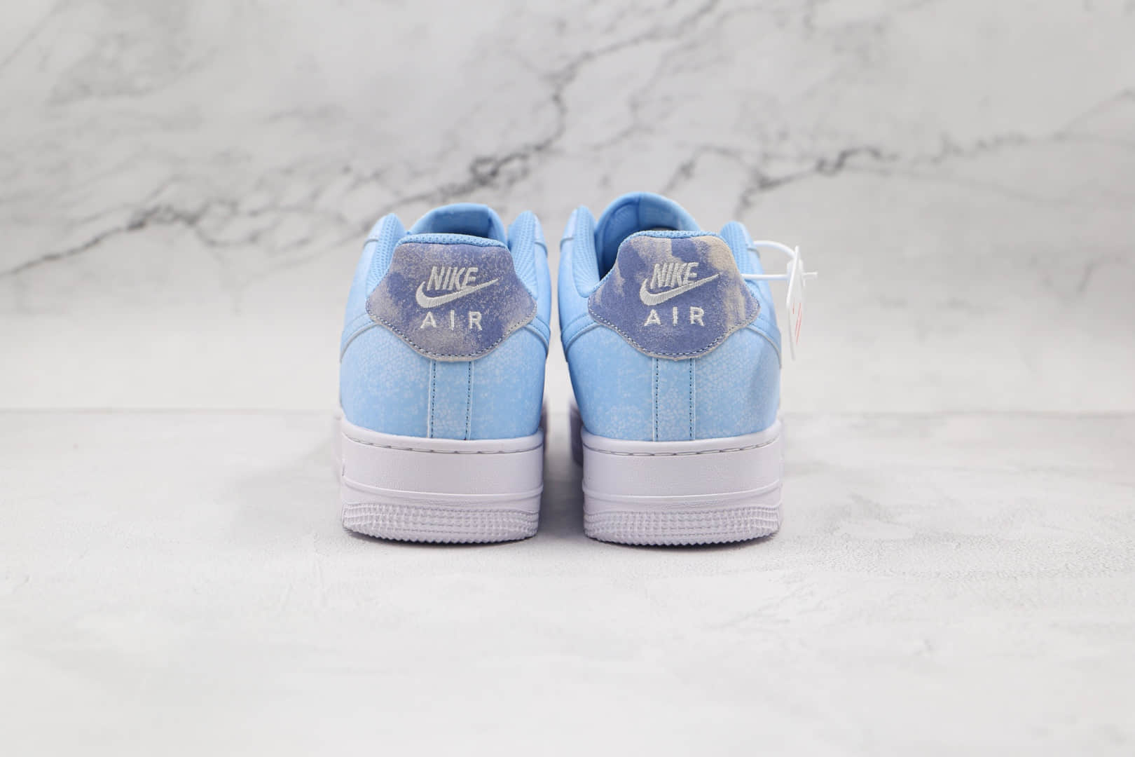 耐克Nike Air Force 1 Low Psychic Blue纯原版本低帮空军一号白灰蓝扎染通灵蓝板鞋内置气垫 货号：CZ0337-400