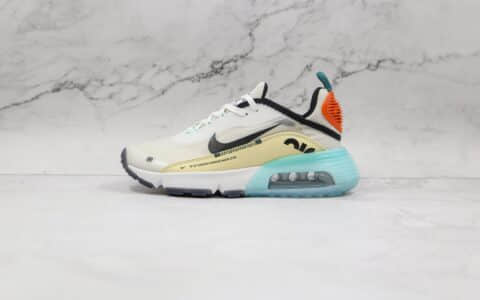 耐克Nike Air Max 2090纯原版本网面灰黄色Max2090气垫鞋原档案数据开发 货号：DM0971-107