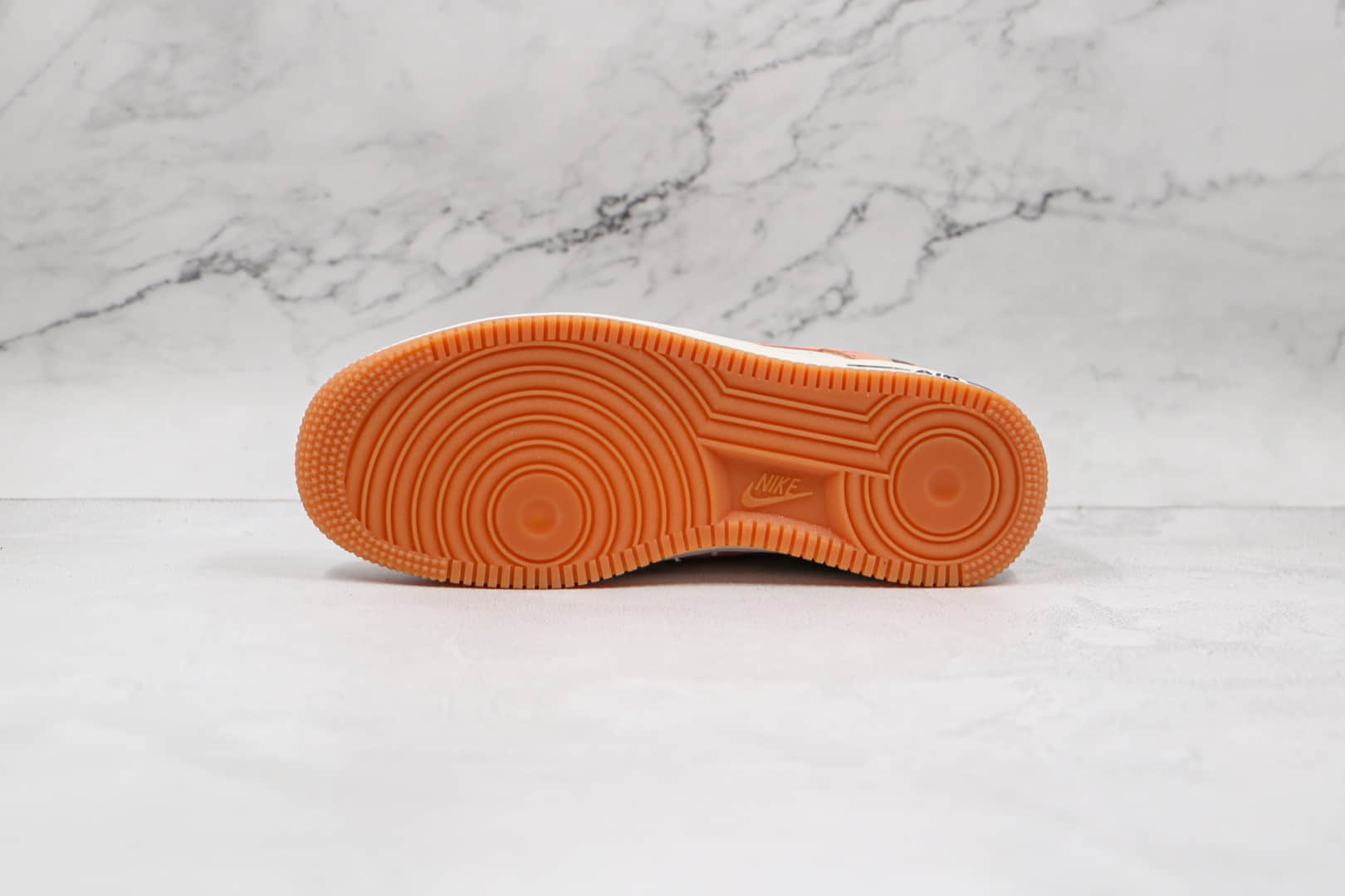 耐克Nike AIR FMRCE 1纯原版本低帮空军一号橙色斑马板鞋内置全掌Sole气垫 货号：DJ6192-100