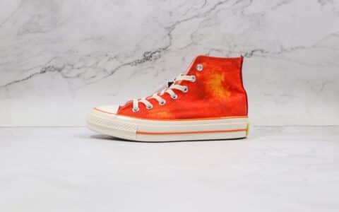 匡威Converse 1970s x Concept联名款公司级版本高帮水蜜桃帆布硫化鞋原楦头纸板打造