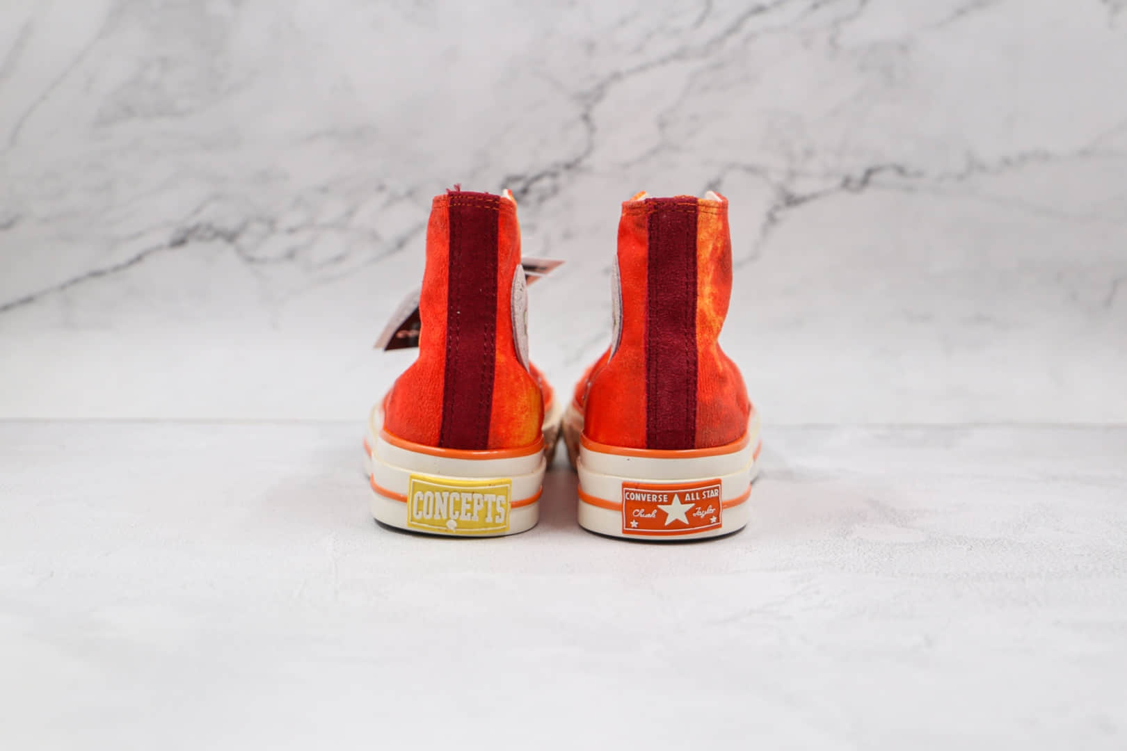 匡威Converse 1970s x Concept联名款公司级版本高帮水蜜桃帆布硫化鞋原楦头纸板打造