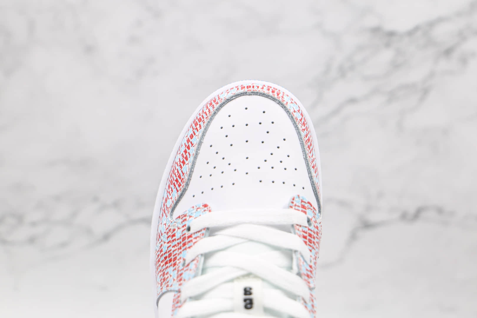 乔丹Air Jordan 1 Low gs纯原版本低帮AJ1白红蓝双钩裸眼3D板鞋原楦头纸板打造 货号：DD1527-114