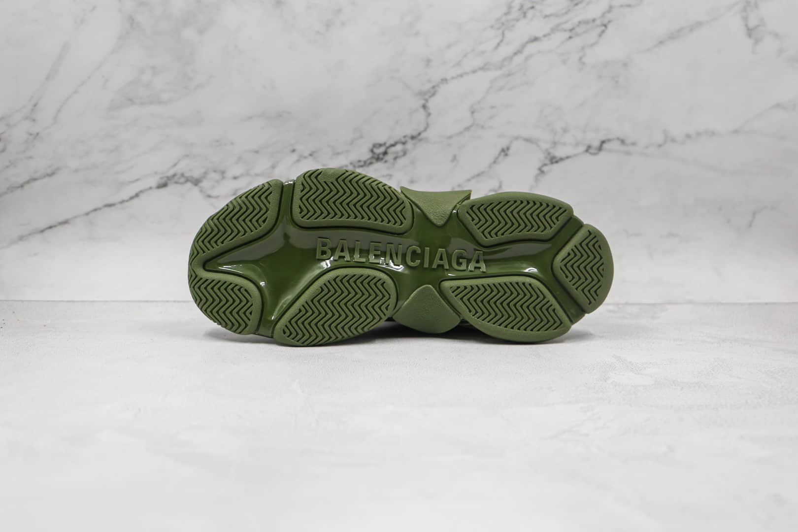 巴黎世家Balenciaga Triple S纯原版本二代军绿色复古气垫老爹鞋原厂组合大底