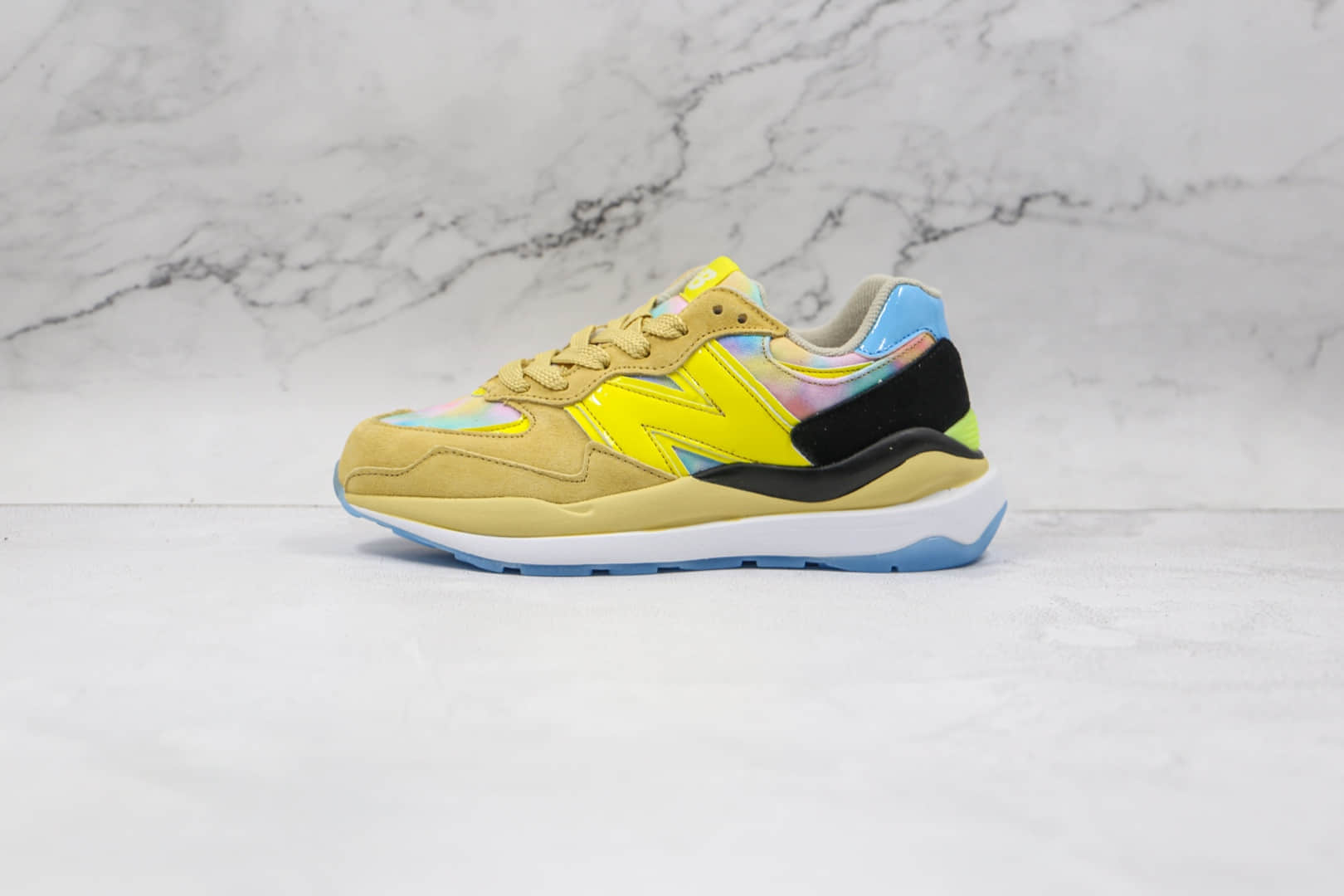新百伦New Balance 5740纯原版本柠檬黄色NB5740复古老爹鞋原盒原标 货号：M5740LY