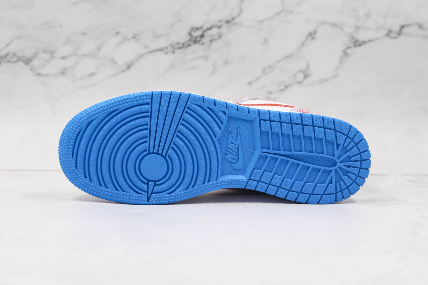 乔丹Air Jordan 1 Low gs纯原版本低帮AJ1白红蓝双钩裸眼3D板鞋原楦头纸板打造 货号：DD1527-114