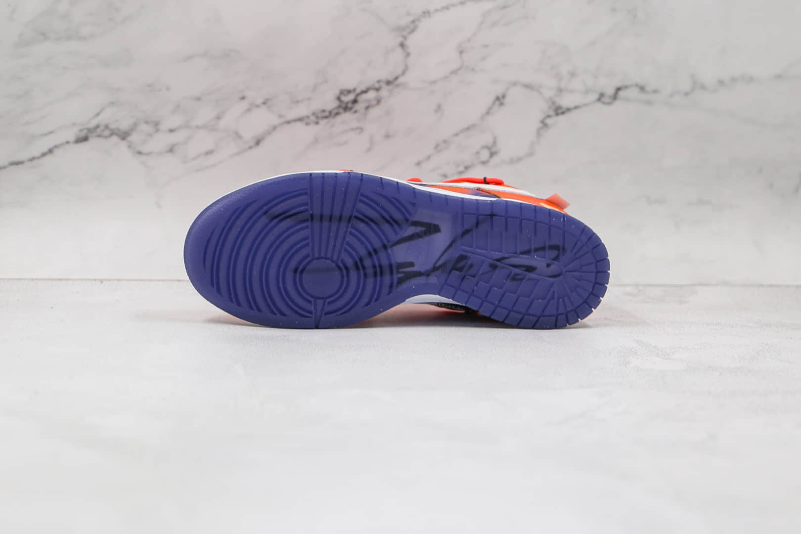 耐克Nike Dunk Low x Future x Off white三方联名款纯原版本低帮OW DUNK蓝橙色板鞋原楦头纸板打造 货号：DD0856-801