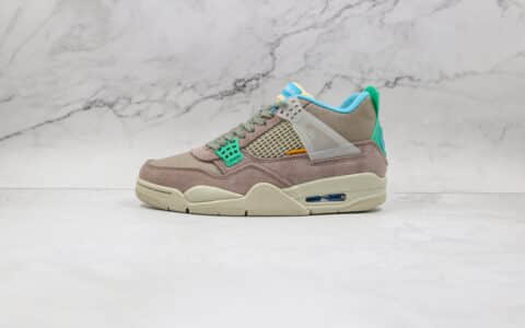 乔丹Air Jordan 4 Taupe Haze x Union洛杉矶联名款纯原版本AJ4灰褐色原楦头纸板打造 货号：DJ7518-242