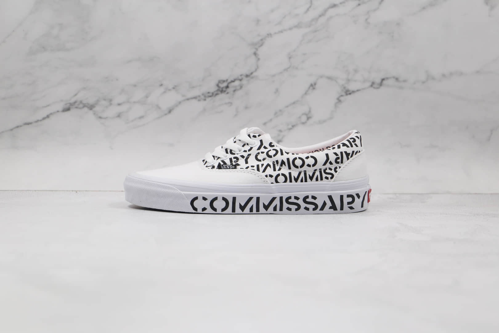 万斯Vans Commissary公司级版本安纳海姆系列白黑色字母印花板鞋原厂硫化大底