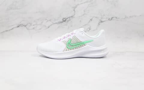 耐克Nike Downshifter 11 2021纯原版本登月11代白绿色慢跑鞋原楦头纸板打造 货号：CW3413-500