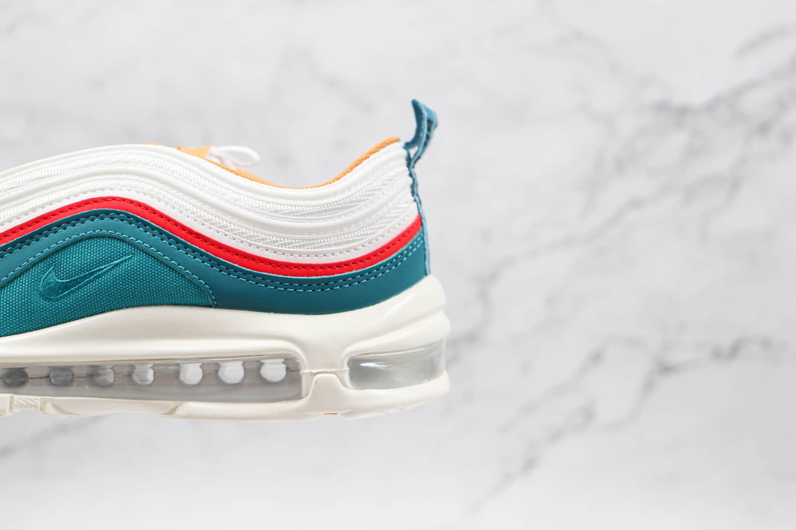 耐克Nike Air Max 97 OG纯原版本白红绿3M反光Max97子弹头气垫鞋内置原厂气垫 货号：DC3494-995