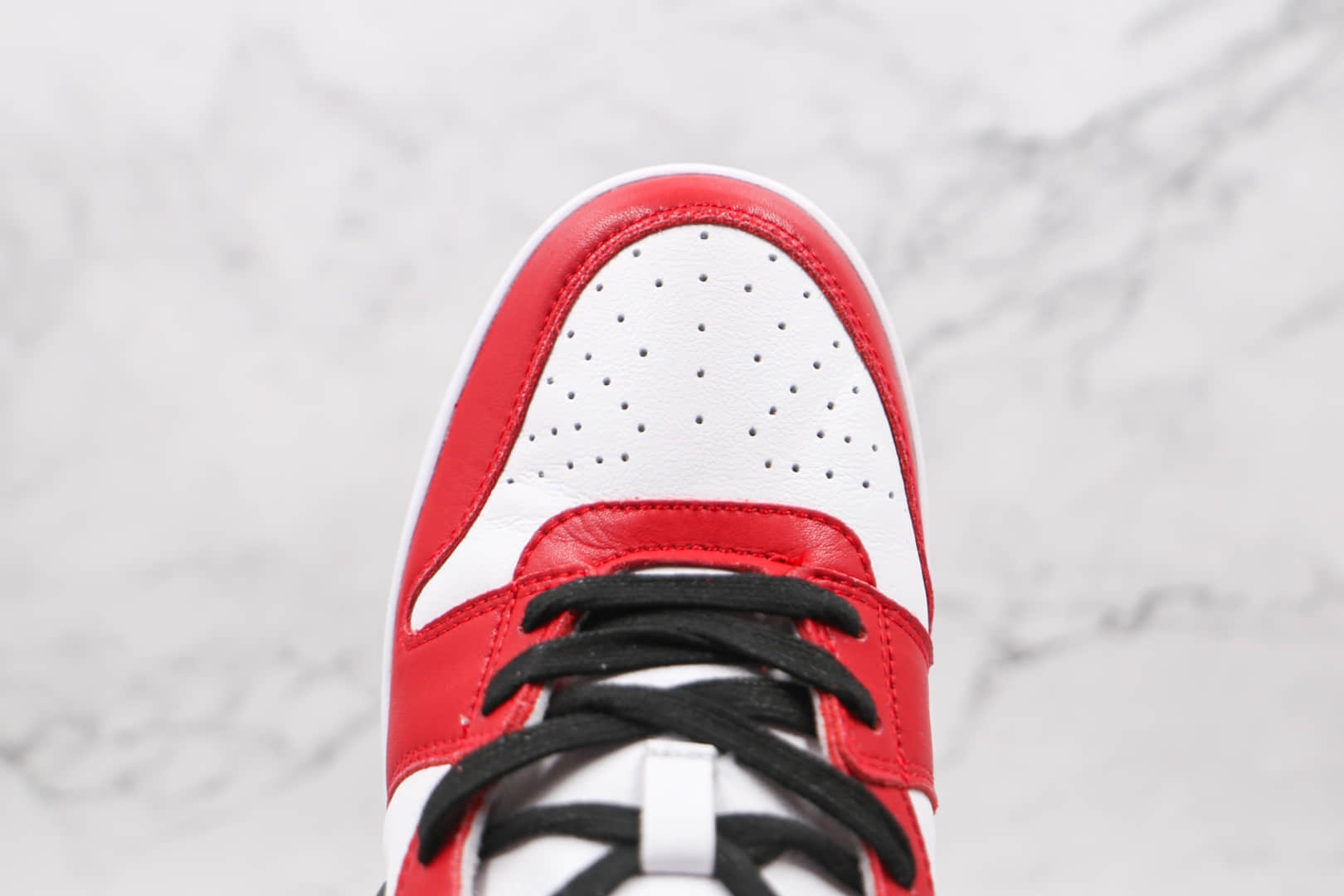 耐克Nike Dunk High x AMBUSH联名款纯原版本高帮DUNK白红色黑钩板鞋原档案数据开发 货号：CU7544-101