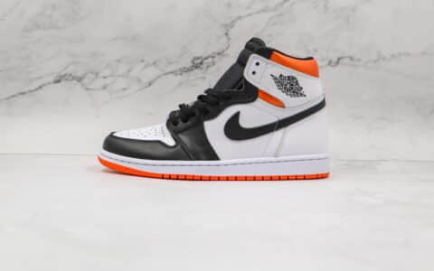 乔丹Air Jordan 1 High OG Black Toe Shattered Backboard纯原版本高帮AJ1白黑橙色扣碎篮球鞋原盒原标 货号：555088-180