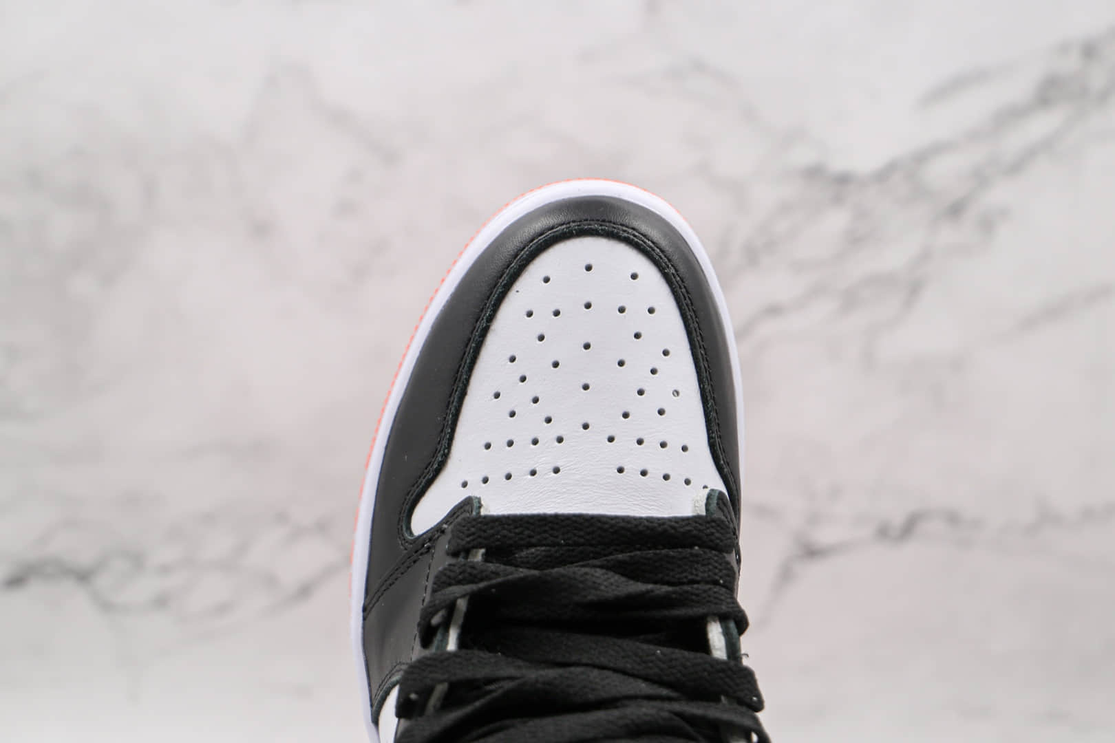 乔丹Air Jordan 1 High OG Black Toe Shattered Backboard纯原版本高帮AJ1白黑橙色扣碎篮球鞋原盒原标 货号：555088-180