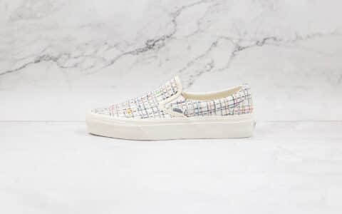 万斯Vans Authentic 44 DX公司级版本高定系列懒人一脚蹬小香风低帮帆布板鞋奶白色原楦开发 货号：VN0A5KS96SV