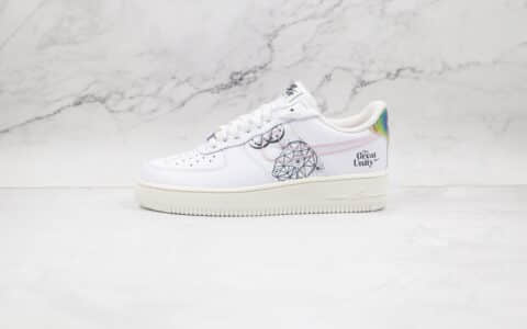 耐克Nike Air Force 1纯原版本空军一号板鞋低帮AF1大团结白黑涂鸦原楦头原纸板打造 货号：DM5447-111