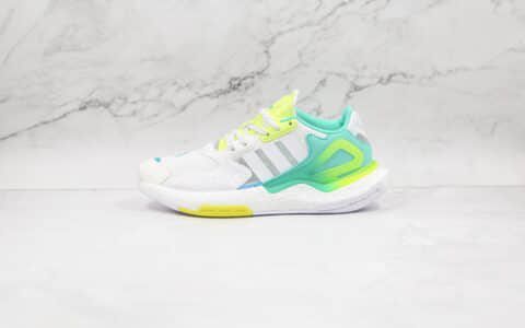 阿迪达斯Adidas Day Jogger 2021 Boost纯原版本夜行者二代陈奕迅同款爆米花复古跑鞋白绿色原鞋开模 货号：GW4913