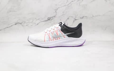 耐克Nike Zoom Winflo 8公司级版本温弗罗八代登月跑鞋白红黑色区别市面通货 货号：CW3419-101